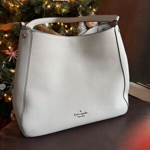 Kate Spade Leila Pebbled Leather Medium Triple Compartment Shoulder Bag